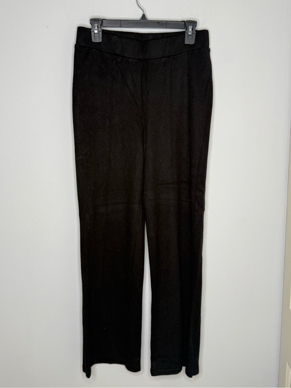 Vince Camuto Black Wide Leg Cozy Knit Sweatpants Loungewear Small